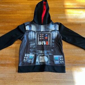 Star Wars Youth Large Black Red Darth Vader Long Sleeve Pullover Hoodie